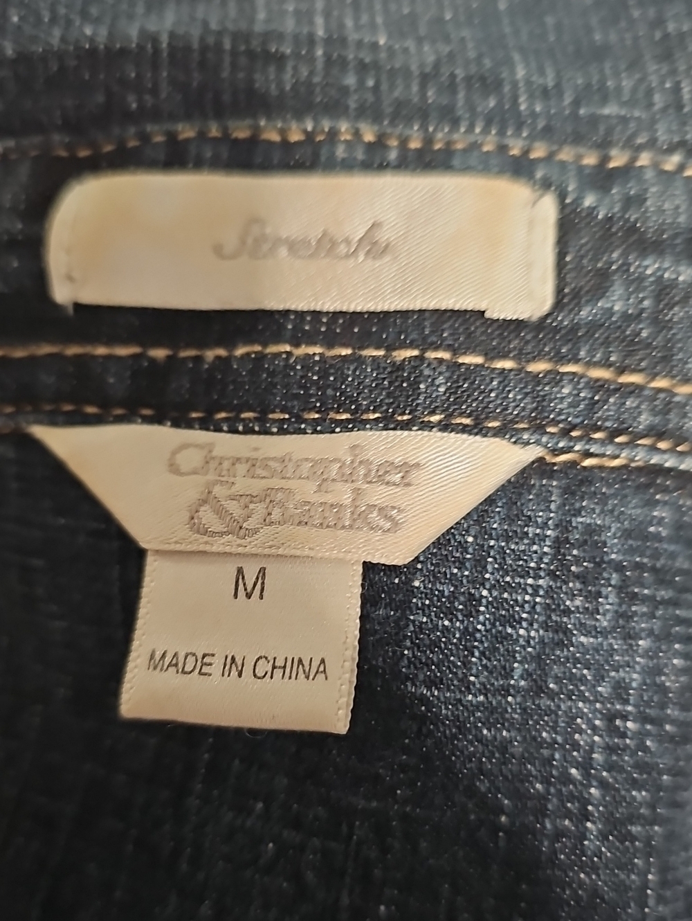 Christopher & Banks Dark Blue Denim Button-Front Jacket - Picture 6 of 7